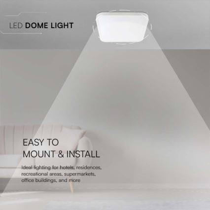 Plafoniera LED da bagno LED/18W/230V 4000K IP44 bianco