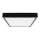 Plafoniera LED da bagno LED/18W/230V 6500K IP44 22,5x22,5 cm nero