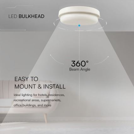 Plafoniera LED da bagno LED/24W/230V 4000K IP54 diametro 24 cm