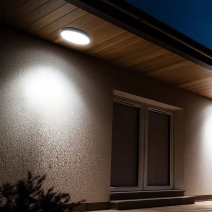 Plafoniera LED da bagno SAMSUNG CHIP LED/24W/230V IP44 4000K diametro 29 cm nero
