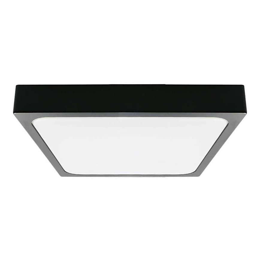 Plafoniera LED da bagno LED/30W/230V 3000K IP44 42x42 cm nero