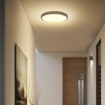 Plafoniera LED da bagno SAMSUNG CHIP LED/36W/230V IP44 6500K diametro 35 cm nero