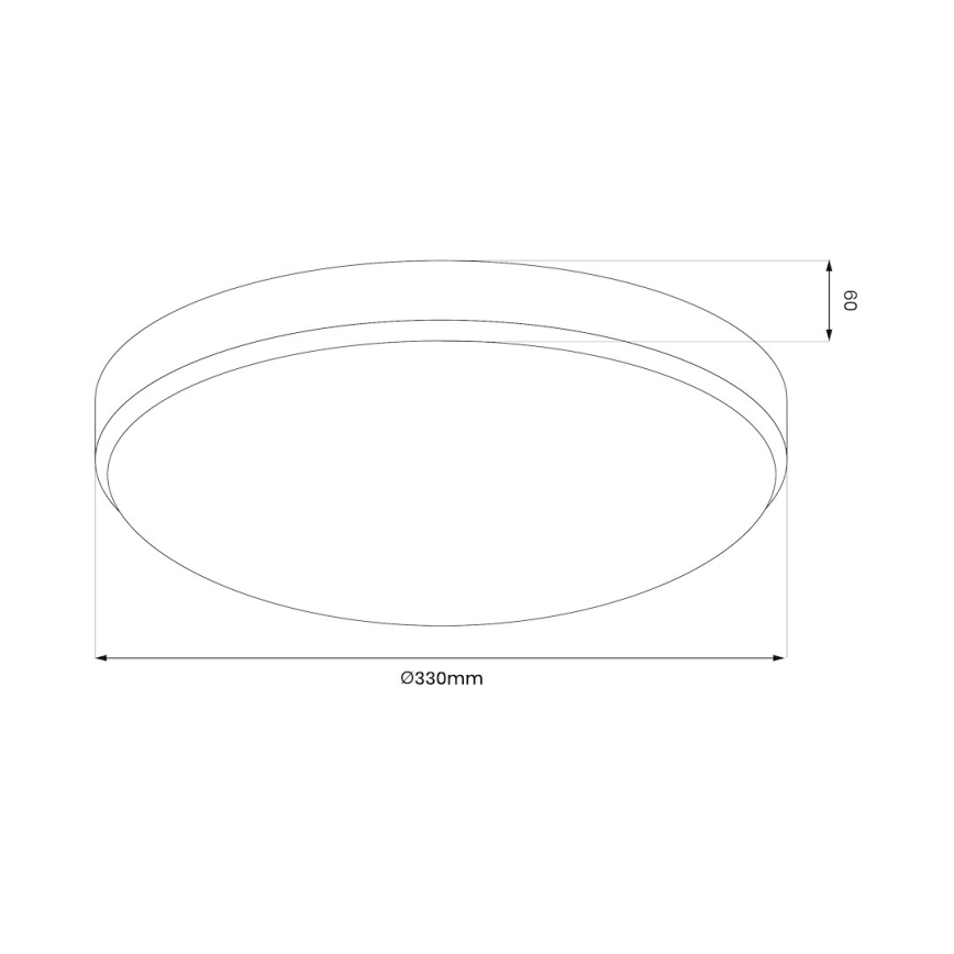 Plafoniera LED da bagno MAYA LED/15W/230V diametro 33 cm IP44 oro