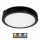 Plafoniera LED da bagno NAIROS LED/24W/230V 3000/4000/6500K IP65 diametro 30 cm nero