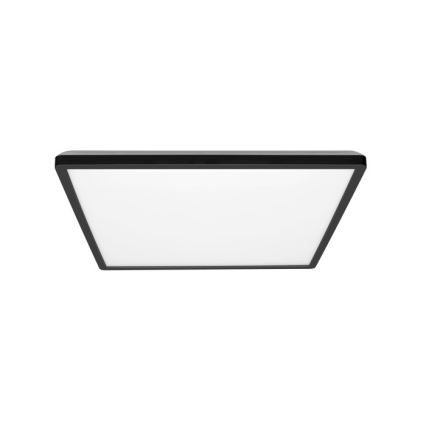 Plafoniera LED da bagno NIVERA LED/24W/230V IP54 3000/4000/6000K 30x30 cm nero