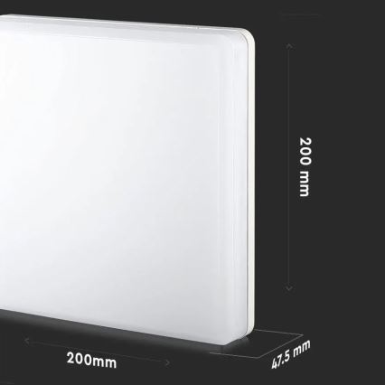 Plafoniera LED da bagno SAMSUNG CHIP LED/15W/230V 6500K IP44 20x20 cm