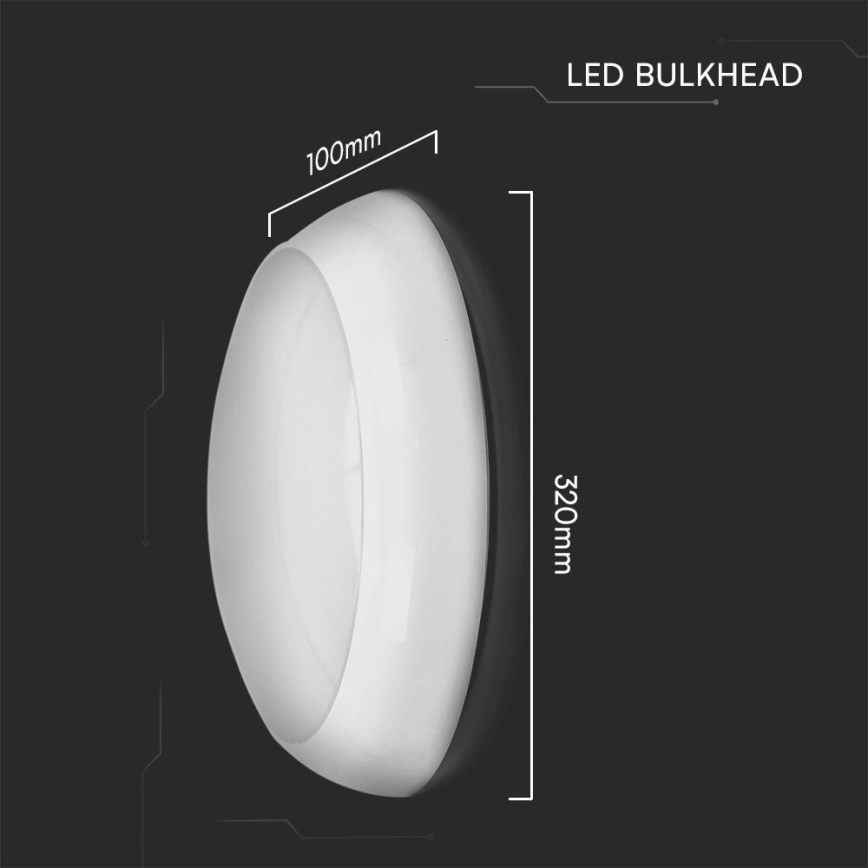 Plafoniera LED da esterno LED/8W/16W/20W/230V IP65 3000/4000/6500K
