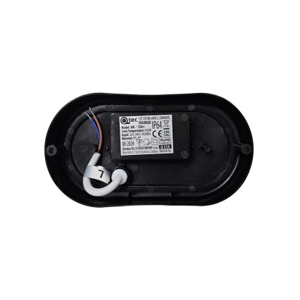 Plafoniera LED da esterno LED/8W/230V 4200K IP64 nera