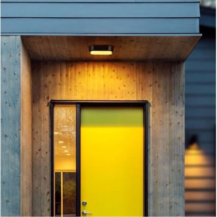 Plafoniera LED da esterno LED/8W/230V IP54 nera