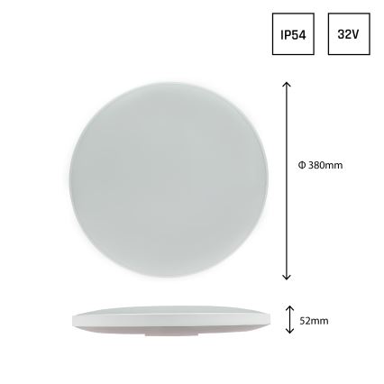 Plafoniera LED da esterno NYMPHEA LED/32W/230V IP54 3000K