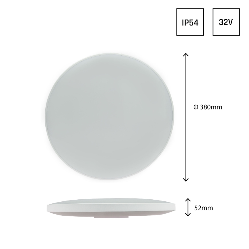 Plafoniera LED da esterno NYMPHEA LED/32W/230V IP54 6000K