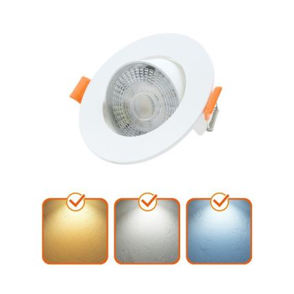 Plafoniera LED da incasso BRINO LED/3/5/7W/230V 3000/4000/6500K bianco