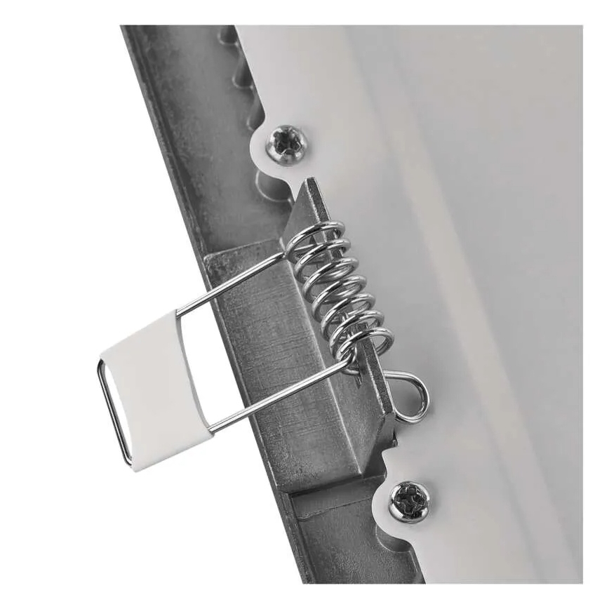 Plafoniera LED da incasso NEXXO LED/18W/230V 3000/3500/4000K argento 22,5x22,5 cm