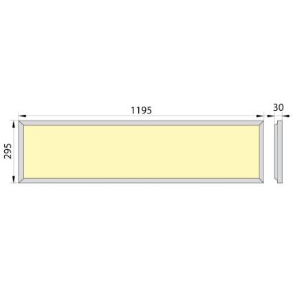 Plafoniera LED da incasso OREGA PLUS 120 LED/40W/230V 4000K IP40
