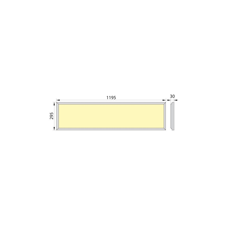 Plafoniera LED da incasso OREGA PLUS 120 LED/40W/230V 4000K IP40
