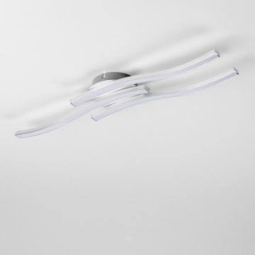Plafoniera LED da soffitto 3xLED/6W/230V 3000K argento