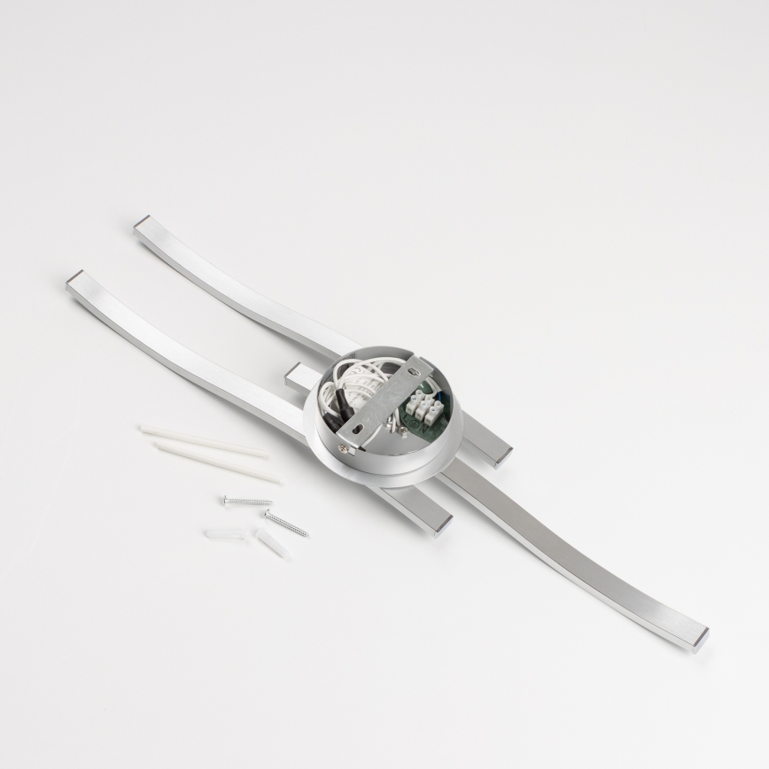 Plafoniera LED da soffitto 3xLED/6W/230V 3000K argento