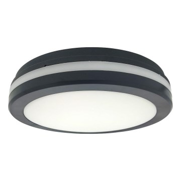 Plafoniera LED da soffitto con sensore di movimento LED/20W/230V 3000/4000/6500K Ø 230 cm IP54 antracite