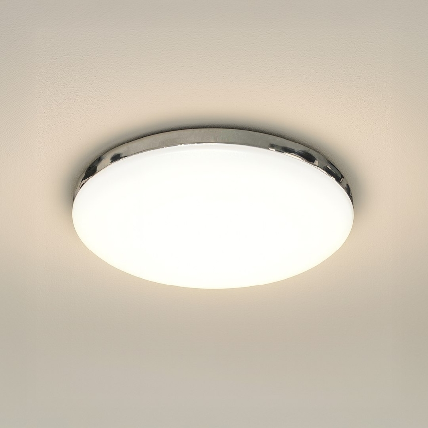 Plafoniera LED da soffitto per bagno MAYA, 15W LED, 230V, Ø 33 cm, IP44, cromo lucido