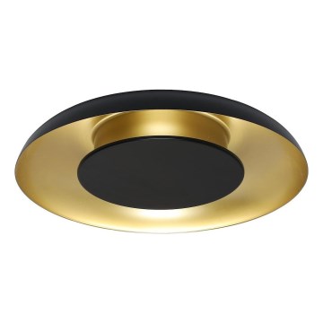 Plafoniera LED da soffitto PIATTINO LED/30W/230V 3000/4000/6000K Ø 40 cm nero/oro
