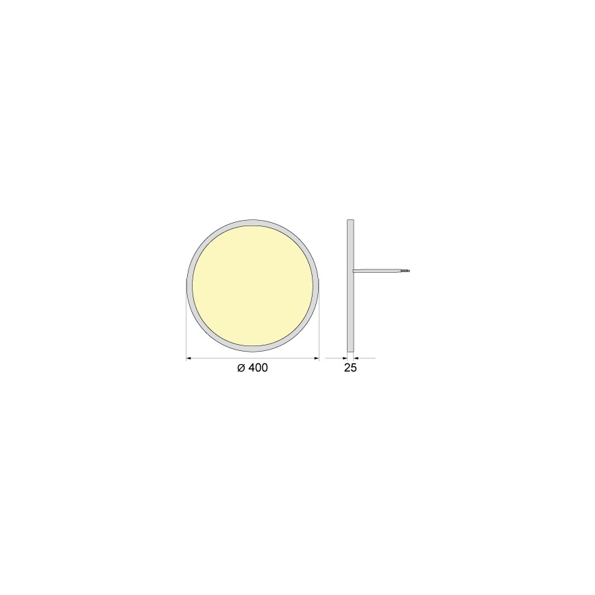 Plafoniera LED da soffitto SIMEN/32W/230V 4000K IP40 Ø 40 cm bianca UGR19