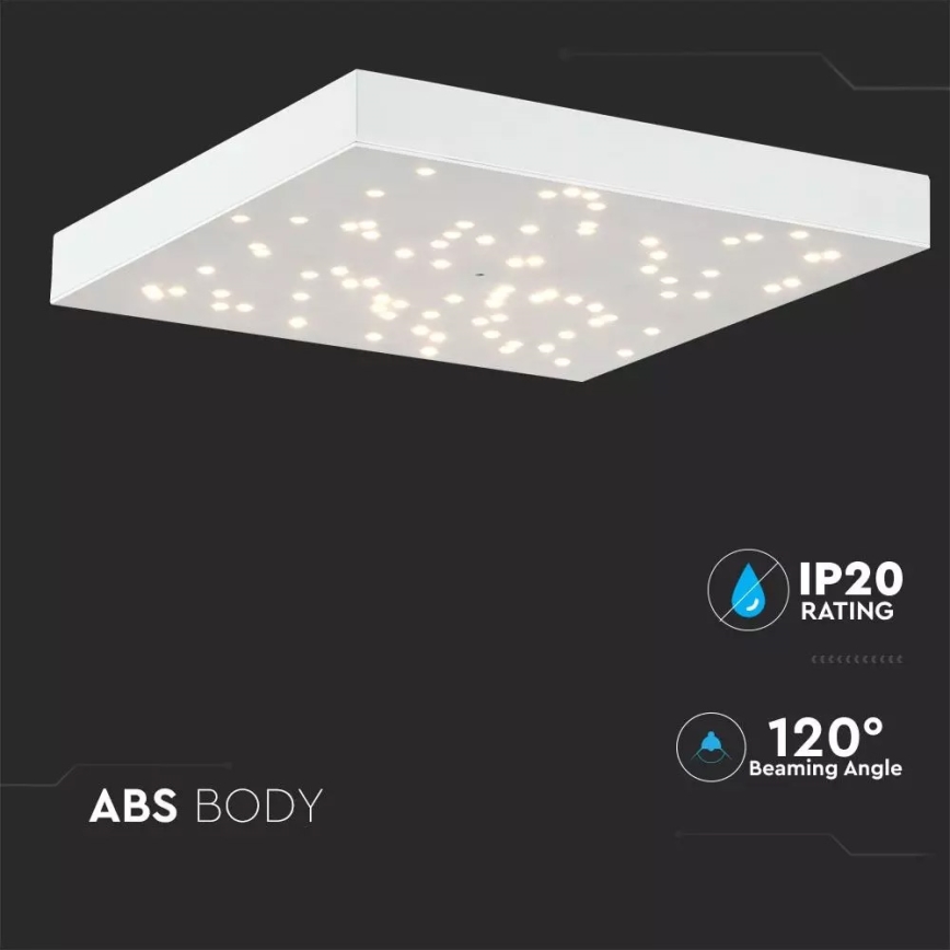 Plafoniera LED dimmerabile 1xLED/8W/230V 30x30 cm + telecomando