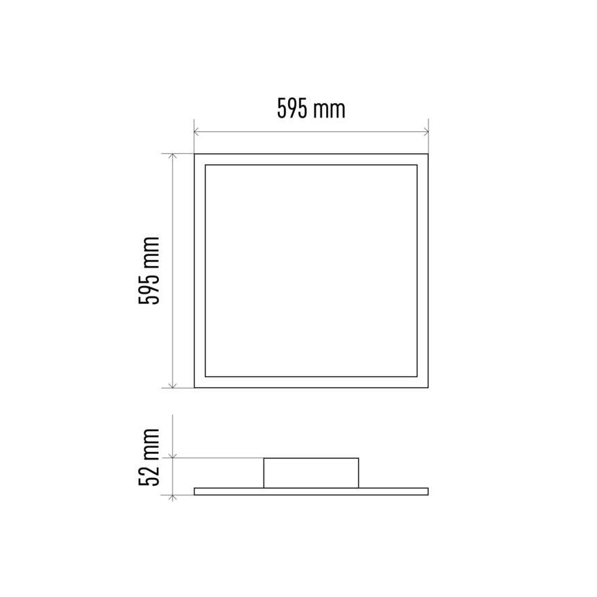 Plafoniera LED dimmerabile LED/40W/230V 2700K-6000K quadrata con telecomando
