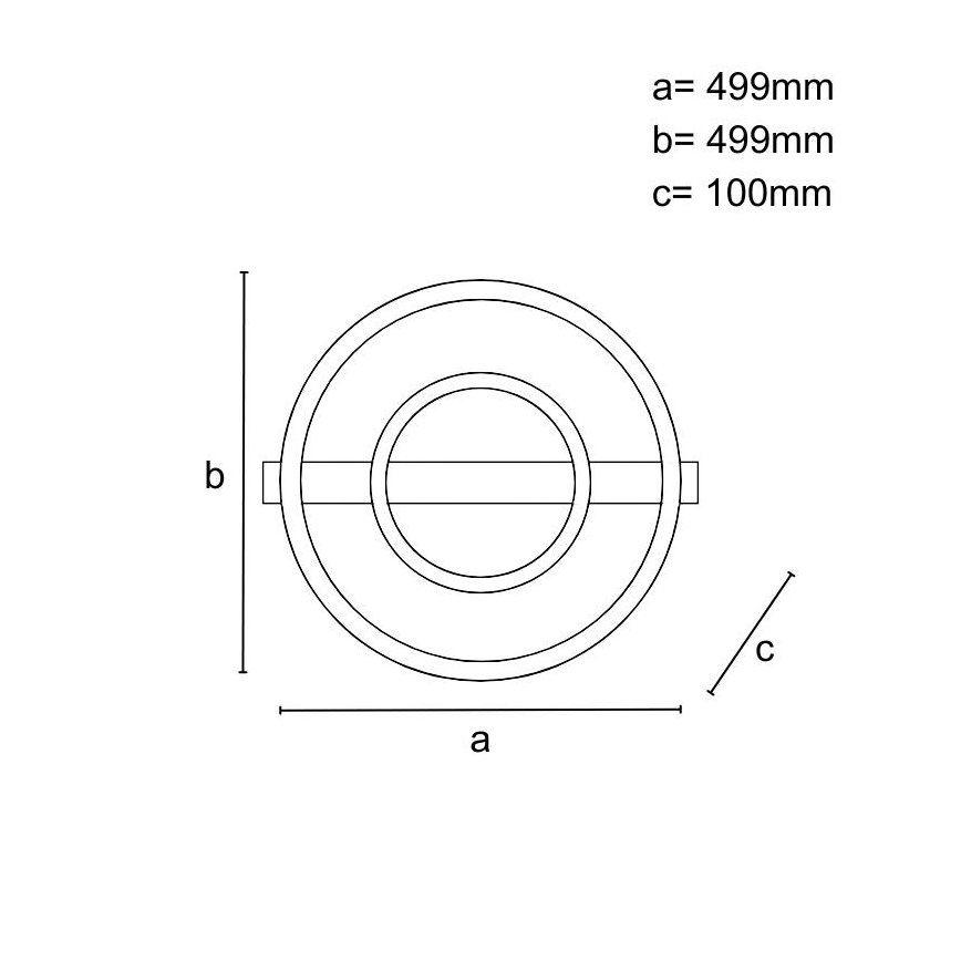 Plafoniera LED dimmerabile 60W/230V 3000-6500K + telecomando