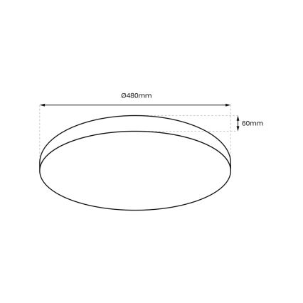 Plafoniera LED dimmerabile ALLISTER LED/50W/230V 3000-6000K + telecomando