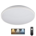 Plafoniera LED dimmerabile ARVOS LED/37W/230V bianco + telecomando
