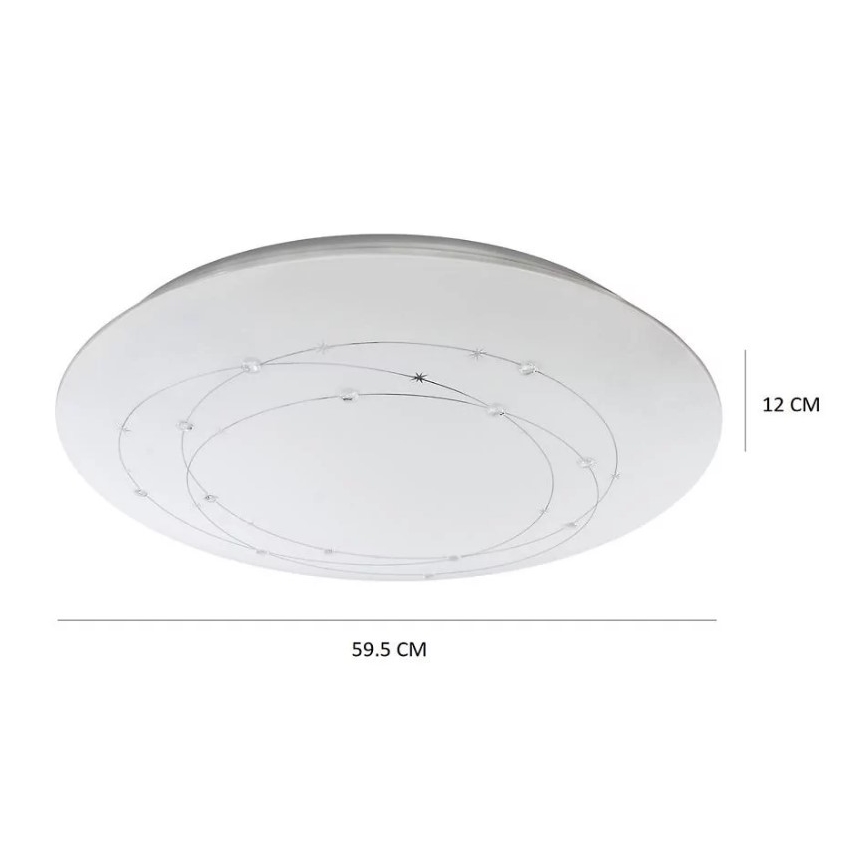 Plafoniera LED dimmerabile ATRIA telecomandata LED/48W/230V