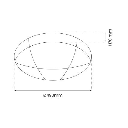 Plafoniera LED dimmerabile BOB LED/40W/230V 3000-6000K + +TC