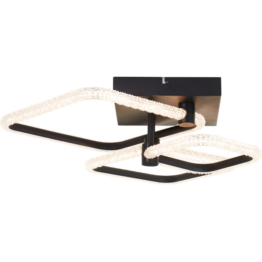 Plafoniera LED dimmerabile Brilliant AYDIN LED/30W/230V 3000-6500K nera + telecomando