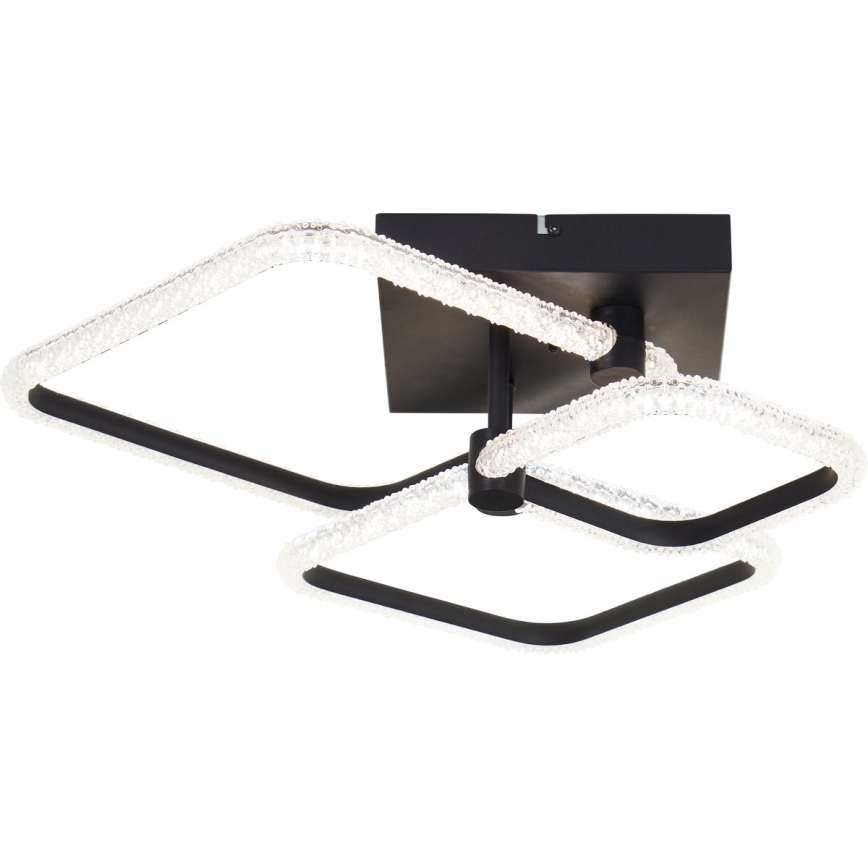 Plafoniera LED dimmerabile Brilliant AYDIN LED/30W/230V 3000-6500K nera + telecomando