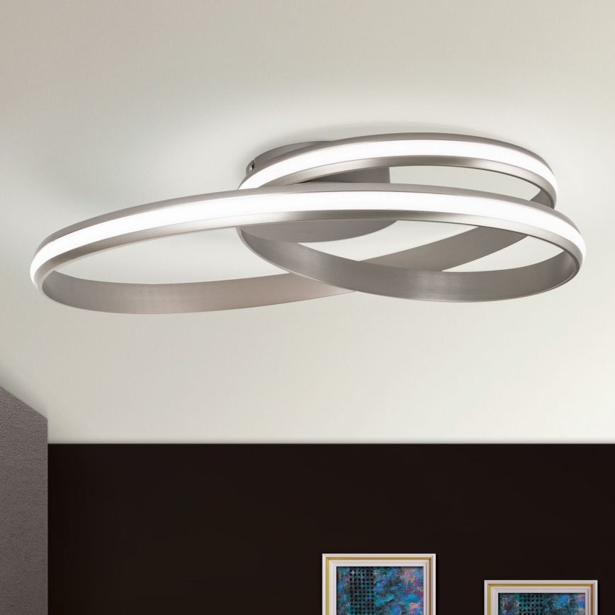 Plafoniera LED dimmerabile CIRCUS LED/30W/230V argento