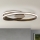 Plafoniera LED dimmerabile CIRCUS LED/30W/230V marrone/patina