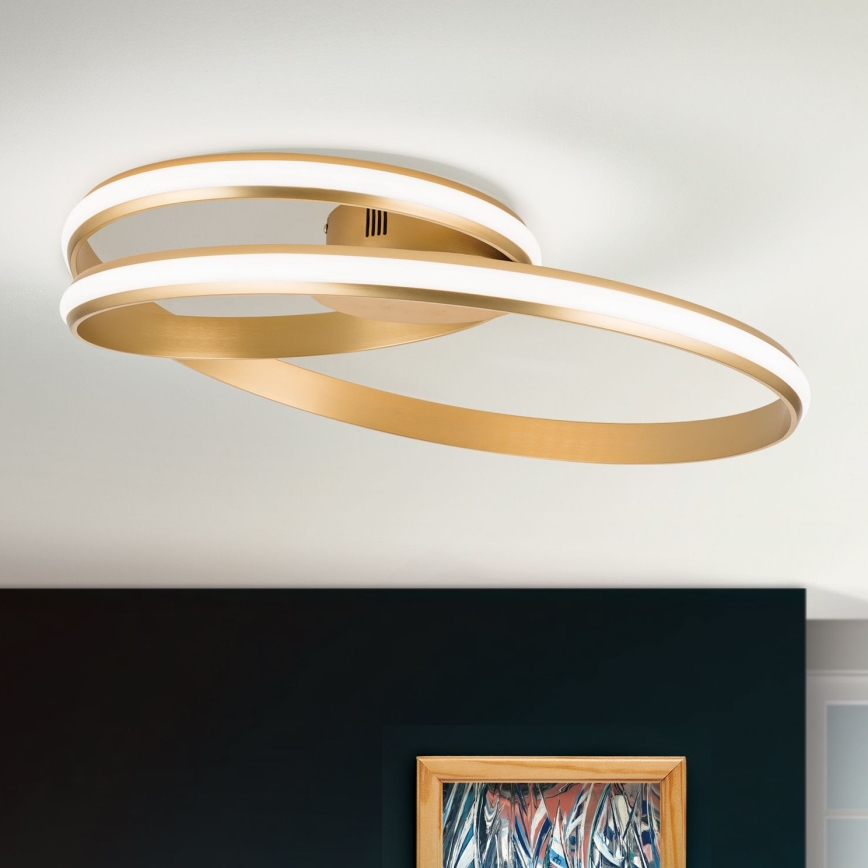 Plafoniera LED dimmerabile CIRCUS LED/30W/230V oro