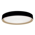 Plafoniera LED dimmerabile con controllo vocale OPAL LED/48W/230V 2700-6500K nero + telecomando