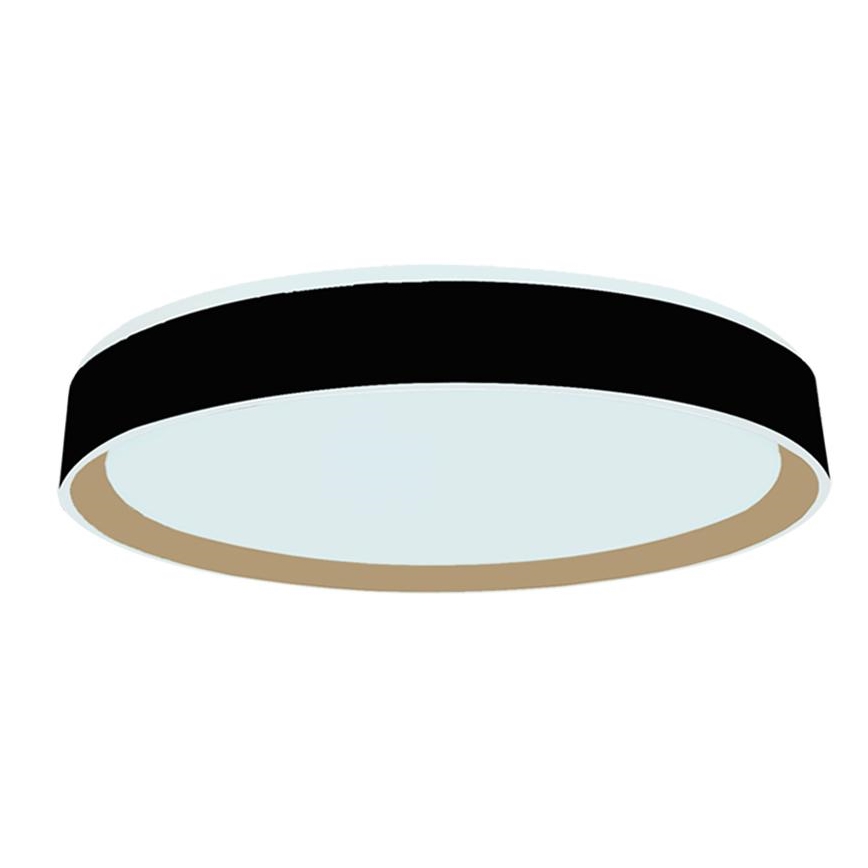 Plafoniera LED dimmerabile con controllo vocale OPAL LED/48W/230V 2700-6500K nero + telecomando