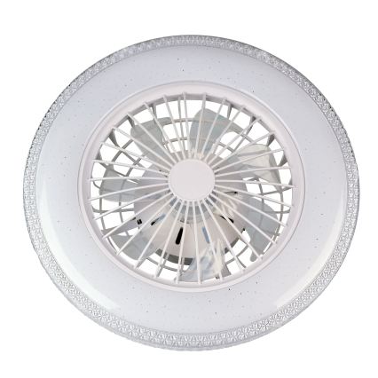 Plafoniera LED dimmerabile con ventilatore EGYPT LED/48W/230V 3000-6500K bianca + telecomando