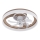 Plafoniera LED dimmerabile con ventilatore LED/40W/230V 3000-6500K marrone/bianco + telecomando