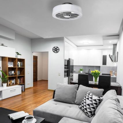 Plafoniera LED dimmerabile con ventilatore LED/45W/230V