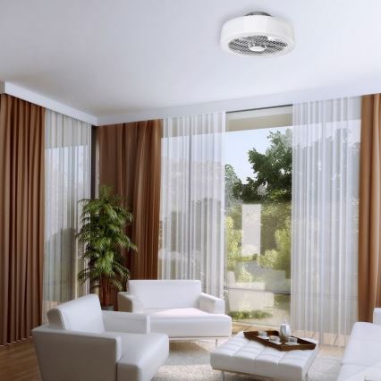 Plafoniera LED dimmerabile con ventilatore LED/45W/230V