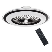 Plafoniera LED dimmerabile con ventilatore ZONDA LED/48W/230V 3000-6000K nero + telecomando
