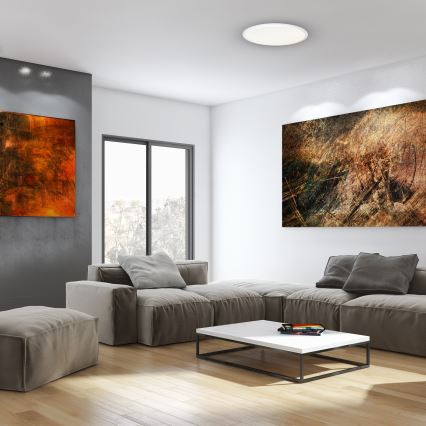 Plafoniera LED dimmerabile CRUZ LED/40W/230V 2000lm + telecomando