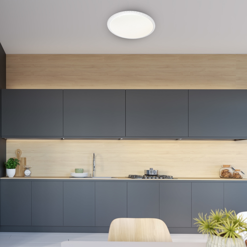 Plafoniera LED dimmerabile CRUZ con telecomando LED/66W/230V 3300lm