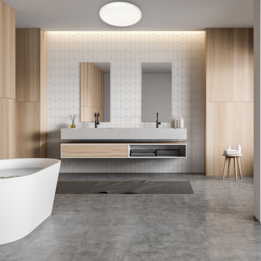 Plafoniera LED dimmerabile CRUZ con telecomando LED/66W/230V 3300lm