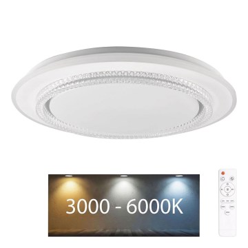 Plafoniera LED dimmerabile da bagno ADELA LED/72W/230V diametro 48 cm 3000-6000K IP44 + telecomando