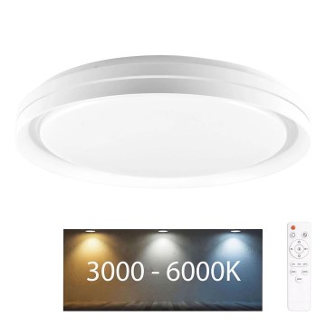 Plafoniera LED dimmerabile da bagno ELIZA LED/48W/230V diametro 38,5 cm 3000-6000K IP44 + telecomando