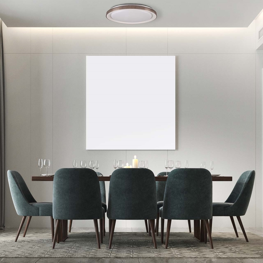 Plafoniera LED dimmerabile da bagno GRAŻYNA LED/72W/230V 3000-6000K diametro 51 cm IP44 grigio + telecomando
